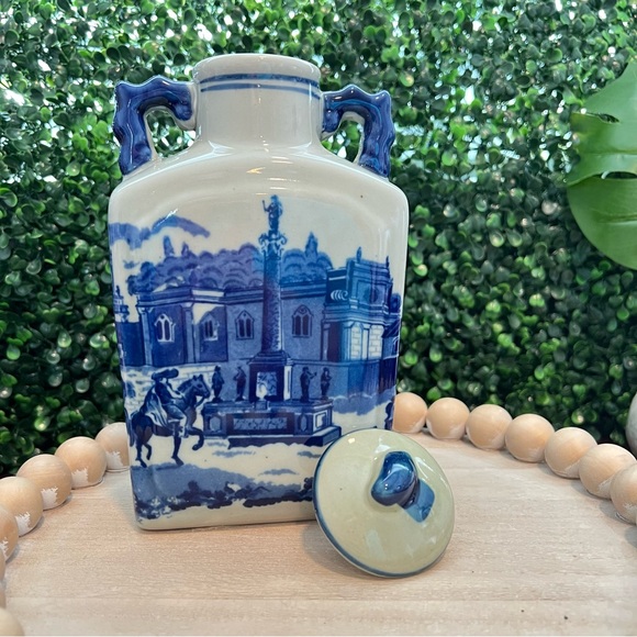 Three Hands | Lidded Jar Vase Vessel Decorative Piece | Grandmillennial | EUC - Picture 5 of 10